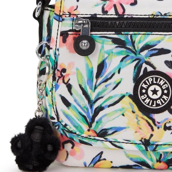 Versatile Floral Mini Bag for Women - Secure Zipper Closure & Organizing Pockets - Picture 7 of 7